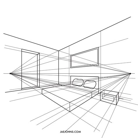 2 point perspective interior|Two Point Perspective: Draw Buildings, Rooms, .